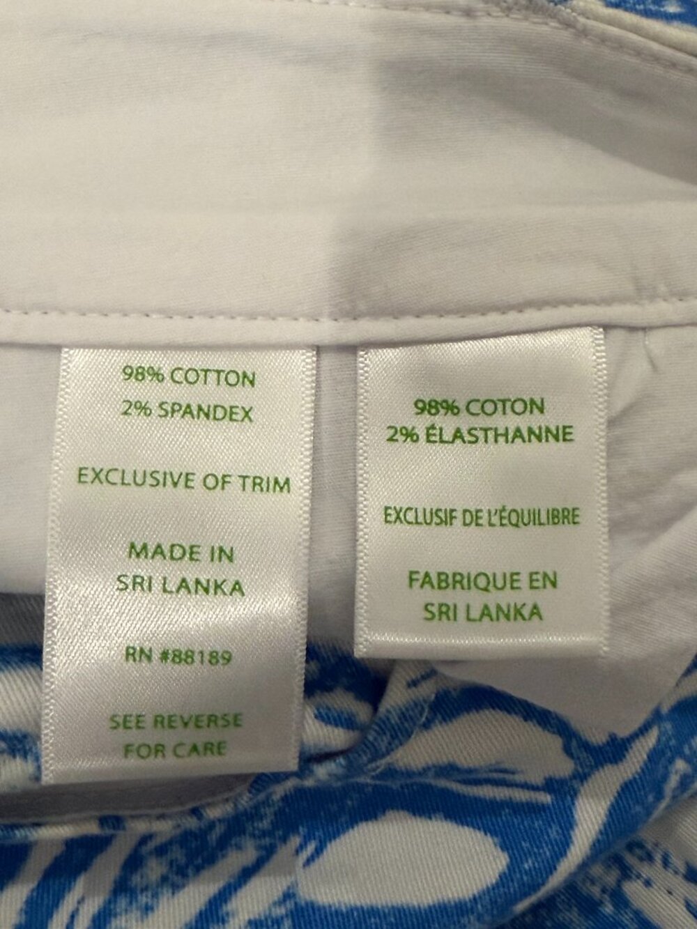 Lilly Pulitzer Blue White Lobster Crab Nautical Nantucket Print Pants Size 2 - Picture 4 of 6